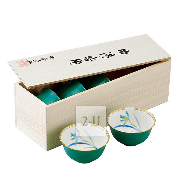 香蘭社 湯吞茶杯 5件套裝