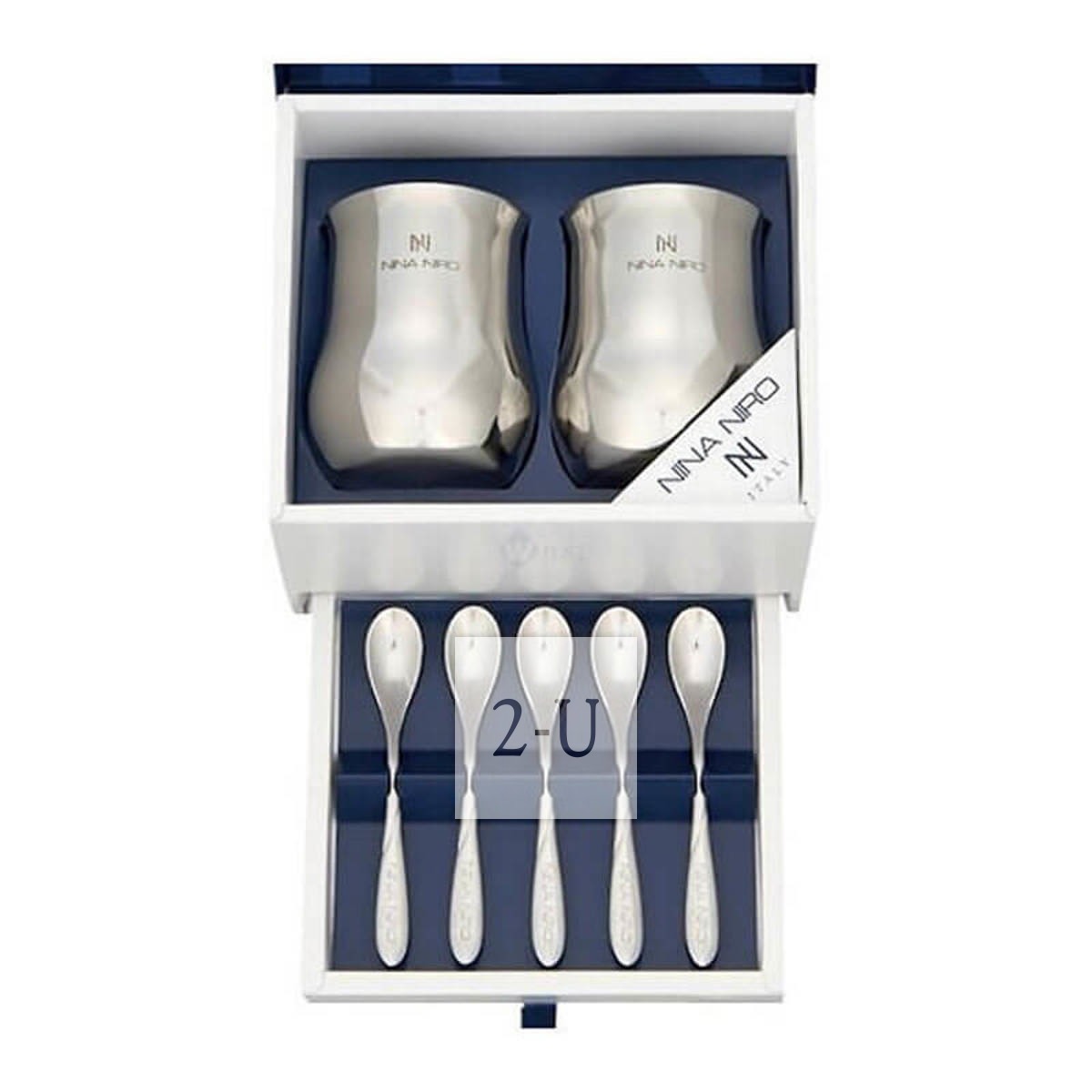 NINA NIRO 對杯勺子7件套裝雙層禮盒