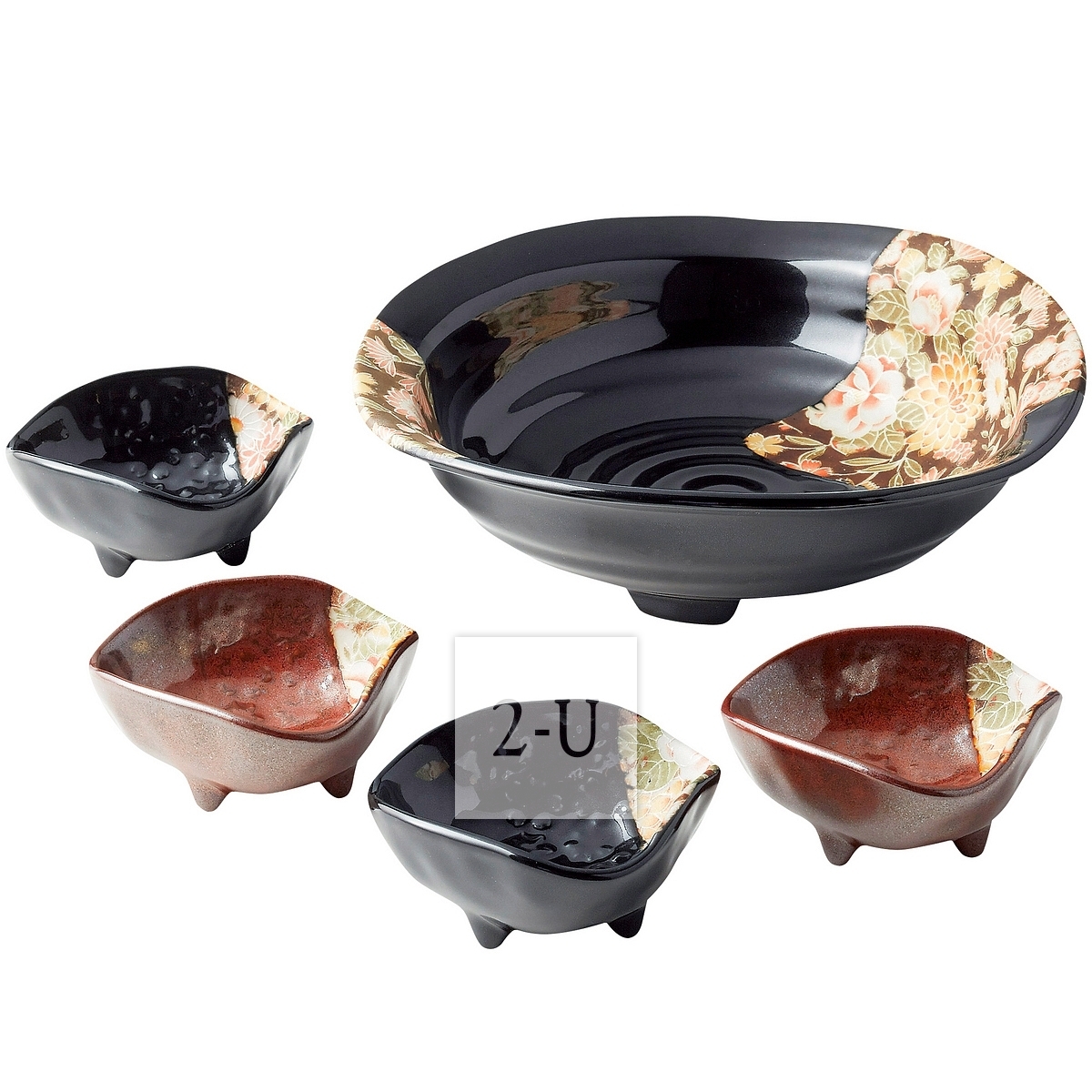 加賀有禪 日式陶瓷前菜小碗沙拉碗蘸碟套裝