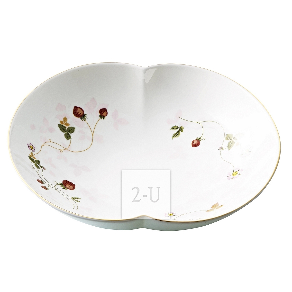 韋奇伍德 野草莓 不規則形狀骨瓷槃子 S