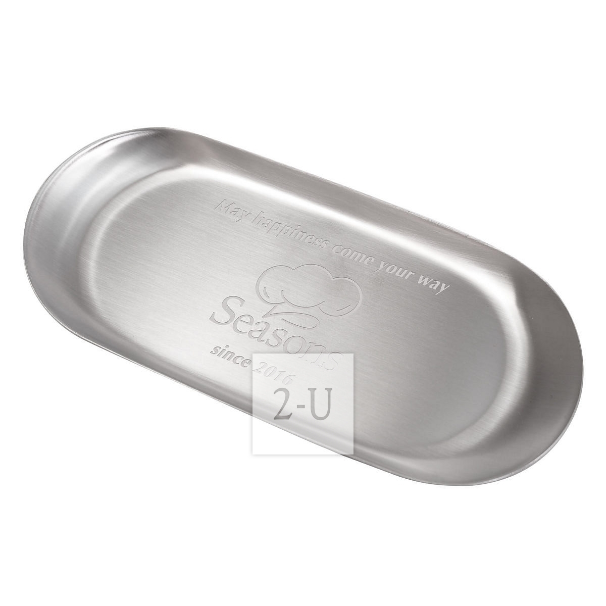 不銹鋼託碟收銀槃小物品零錢碟 帶Logo