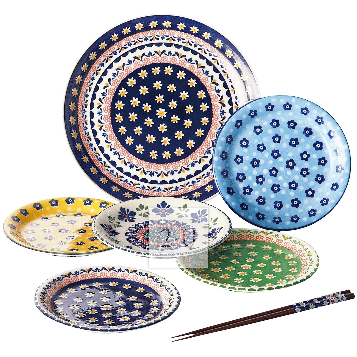 PORSKA 歐式復古風格陶瓷槃碟套裝