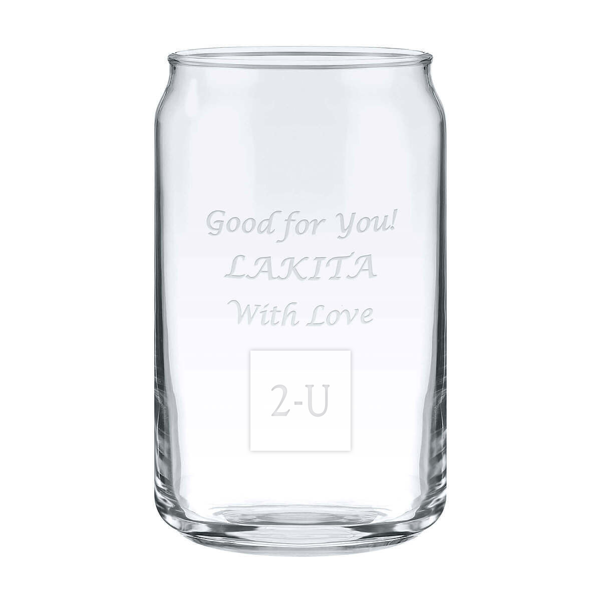 易拉罐形玻璃杯 490ml