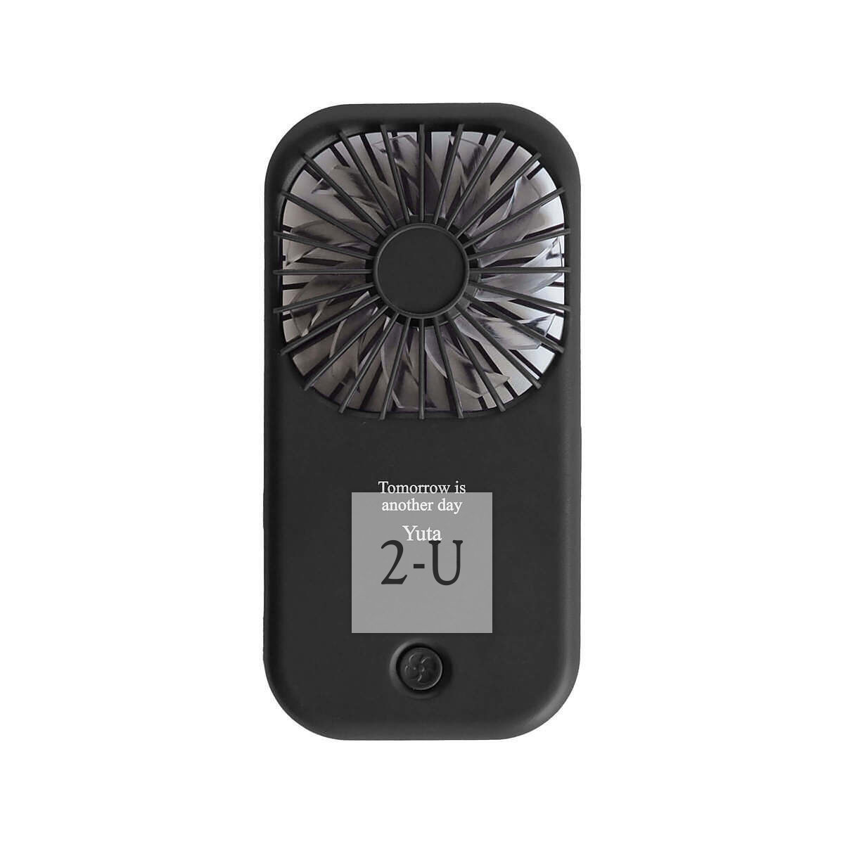 手持便攜式兼檯座式兩用風扇 黑色