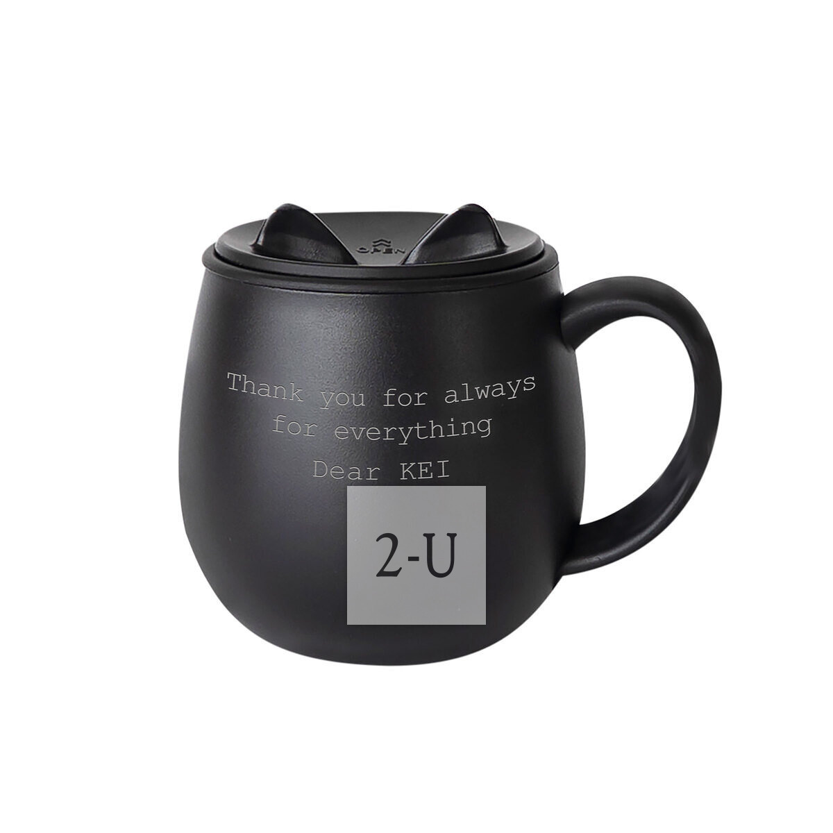 貓咪馬剋杯 黑色