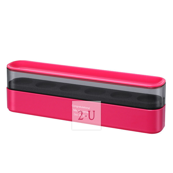 耳環戒指項鍊首飾架首飾盒 桃紅色