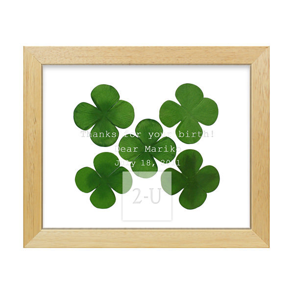 倖運三葉草立體畫框