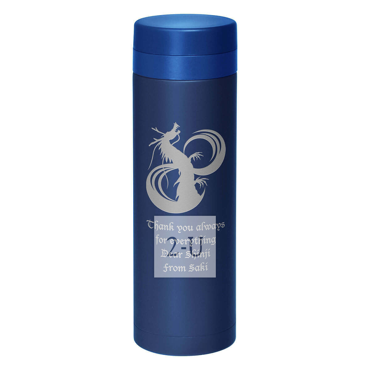 保冷保溫杯直身杯 500ml 深藍色