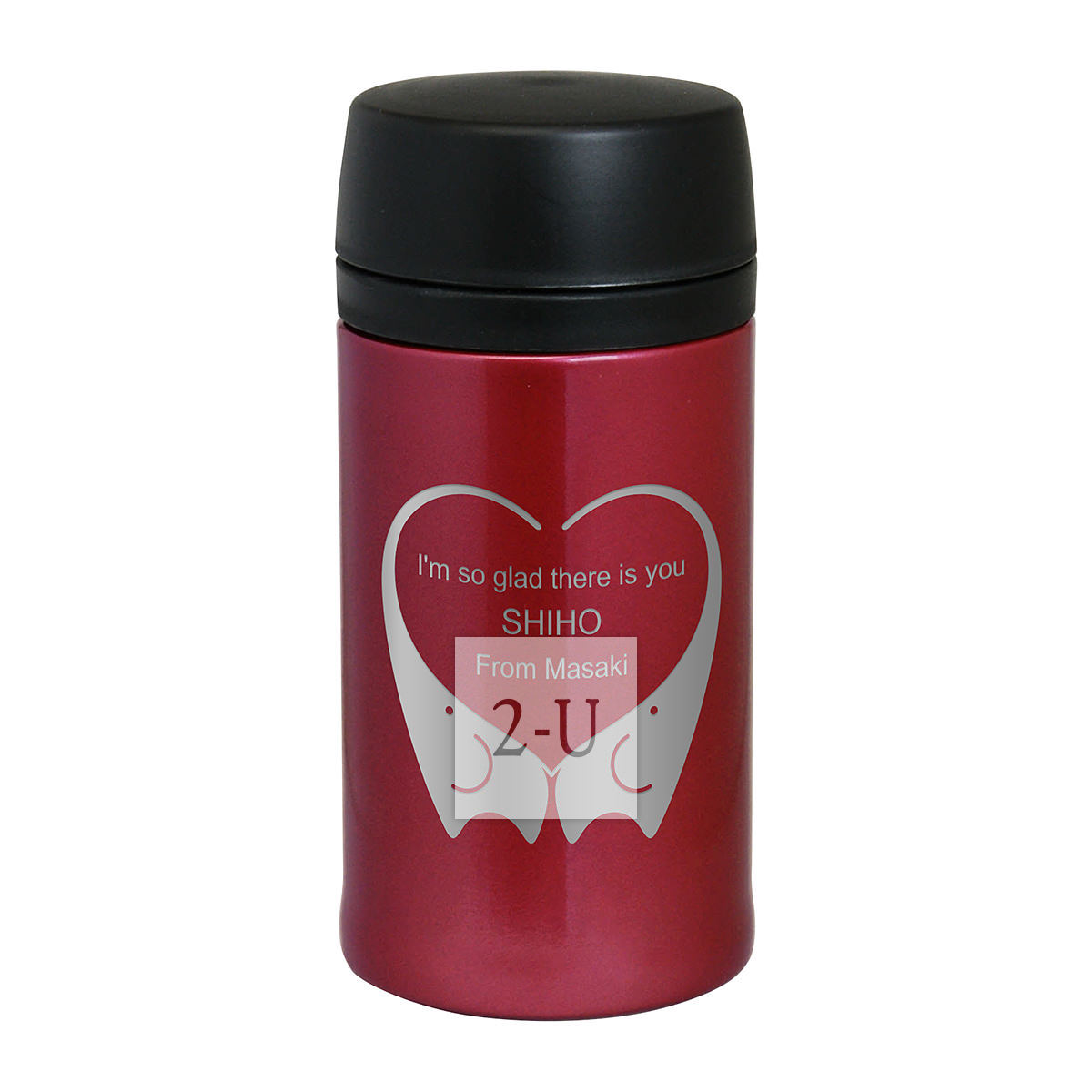 紅色保冷保溫杯直身杯 350ml