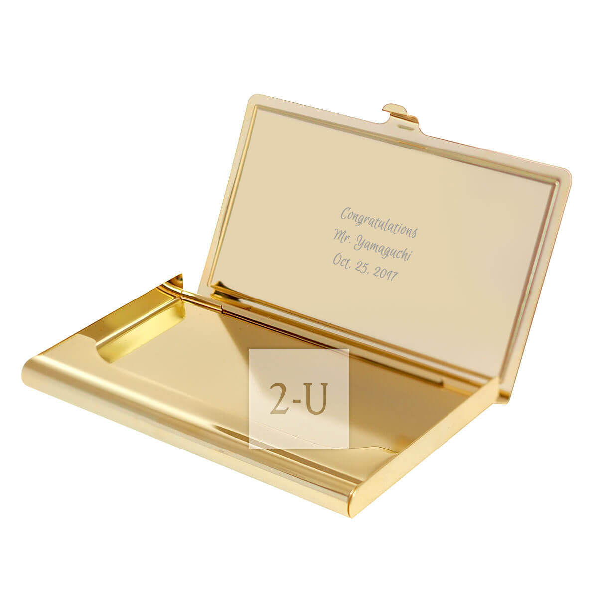 鬍桃木金銅名片盒卡片盒