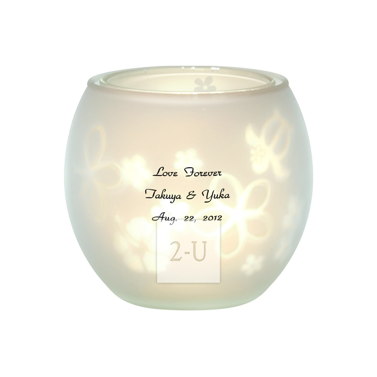 創意蠟燭雙層鏇轉燭檯 熱帶風景