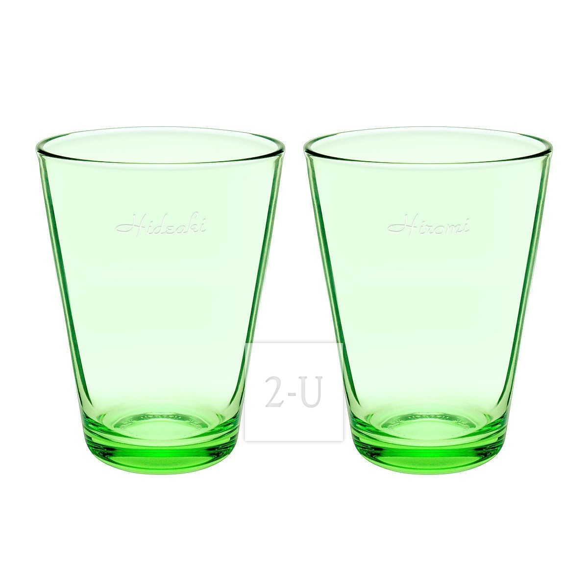 芬蘭伊塔拉 iittala Kartio 係列蘋果綠色海波對杯