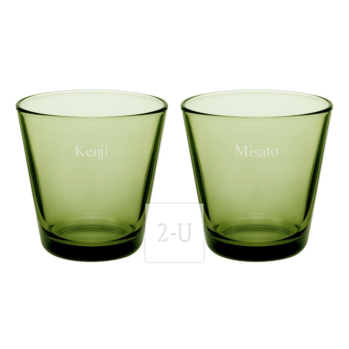 芬蘭伊塔拉 iittala 牌 Kartio 係列苔綠色坦佈勒對杯