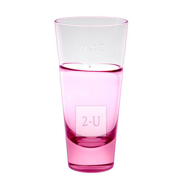 SUGAHARA 7盎司淡紫紅色平底玻璃杯