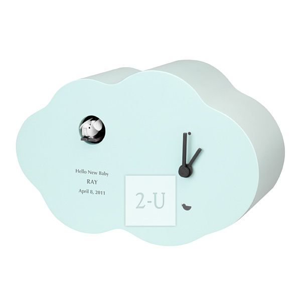 酷 Coo 小鳥跳齣報時鬧鐘 淡藍色