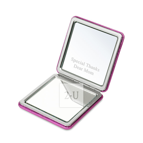 炫綵紫色方形化妝鏡