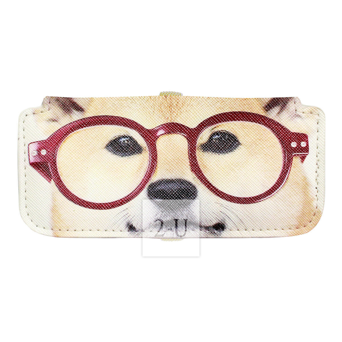 小巧眼鏡盒 動物圖案之柴犬