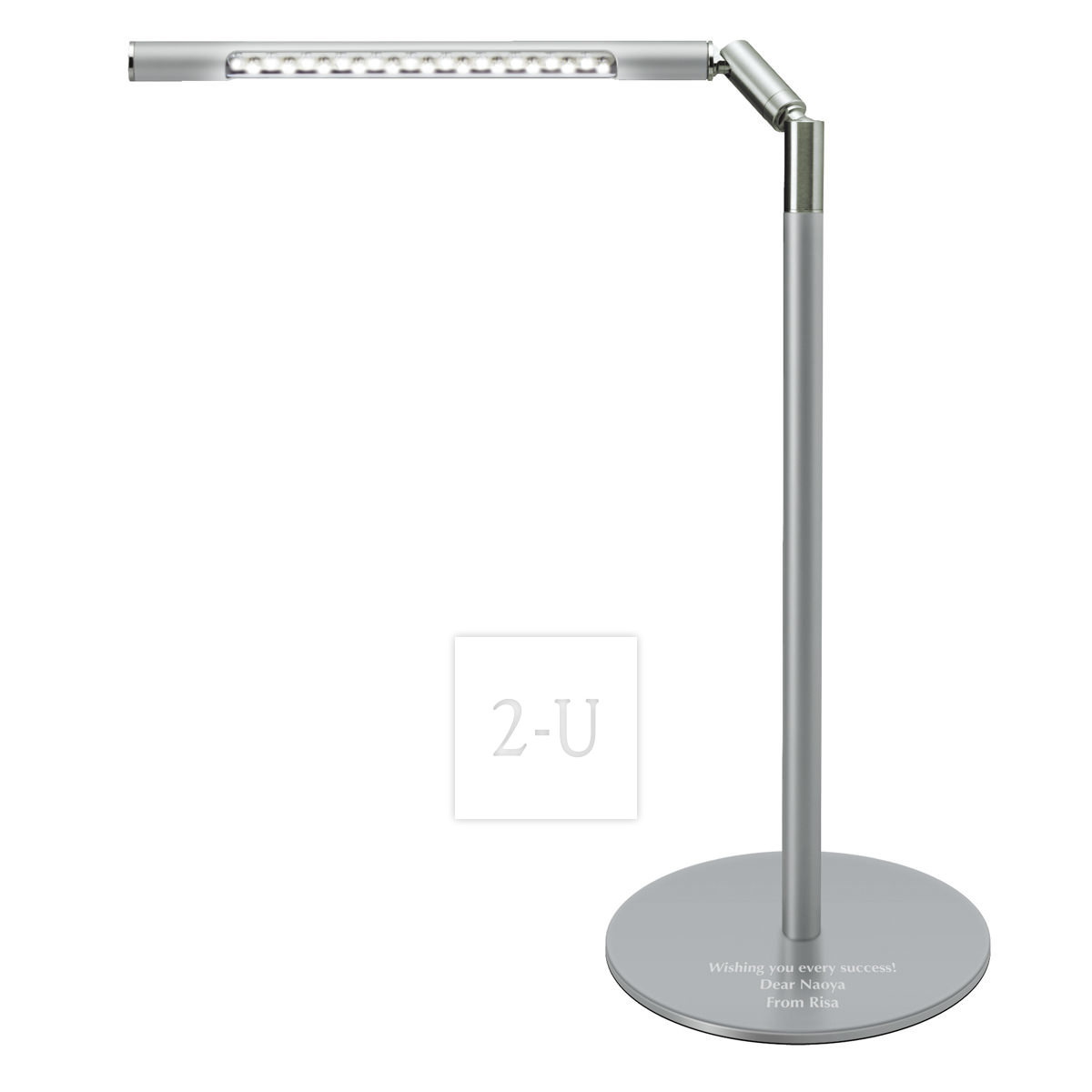 簡約線條22頭 LED 檯燈 銀色