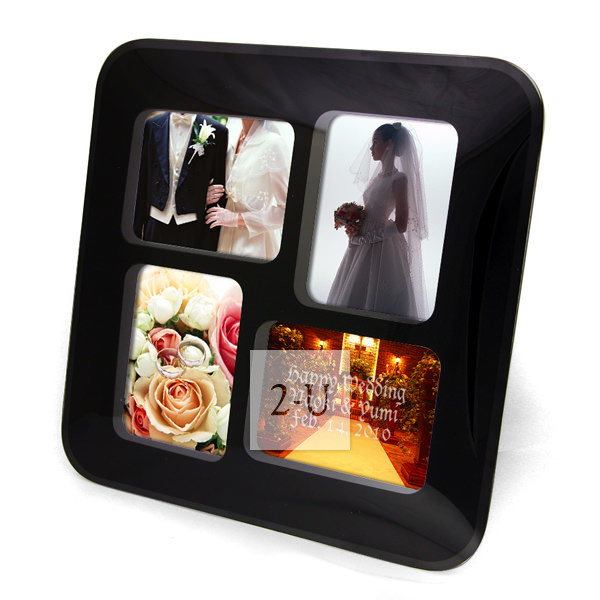 黑亮玻璃凸面相架 L