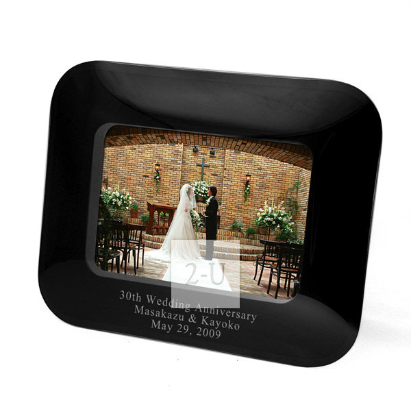 黑亮玻璃凸面相架 S