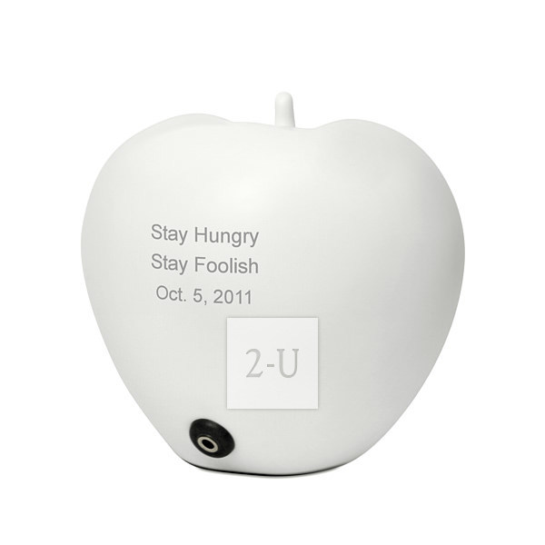 超酷創意蘋果揚聲器 白色