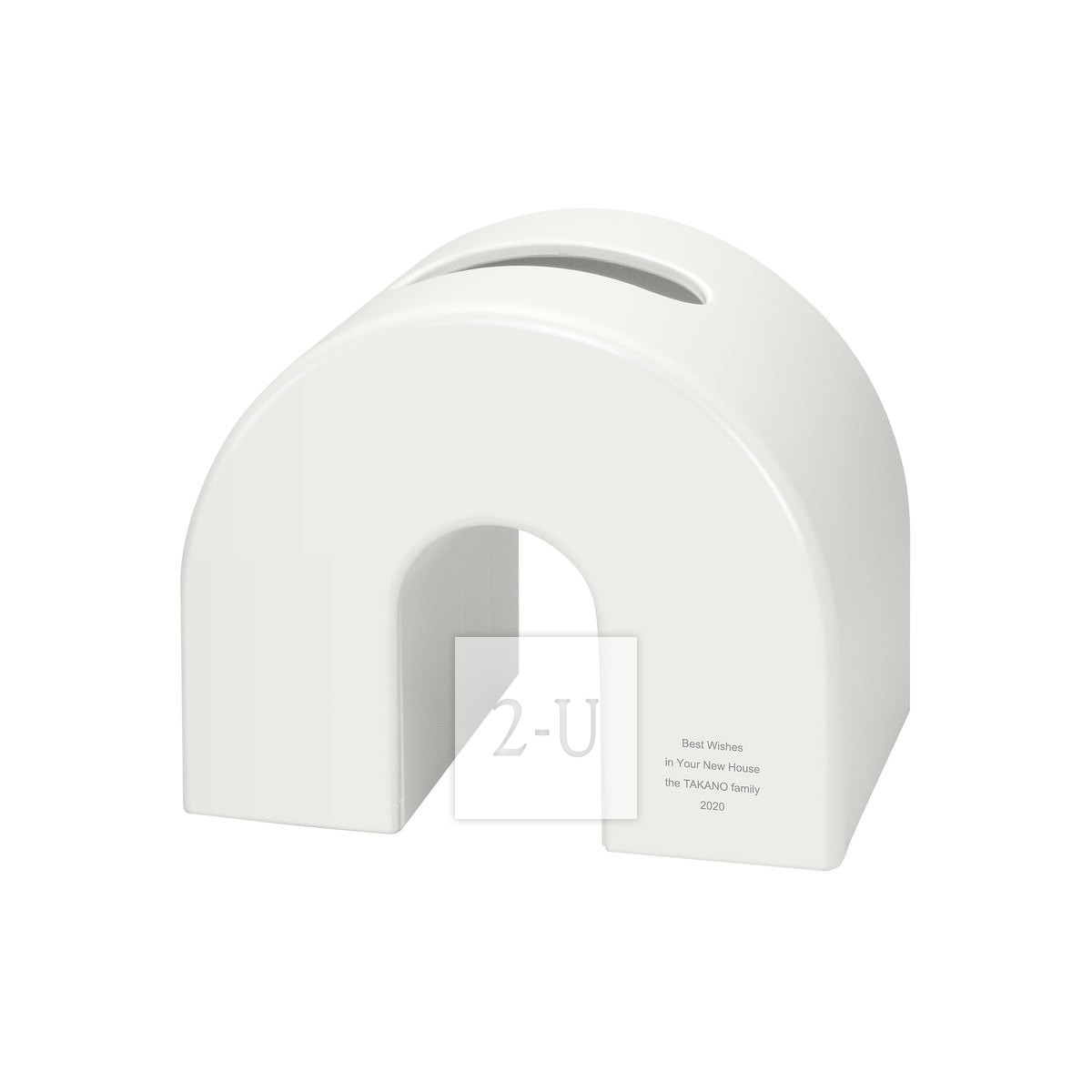 橋形紙巾盒 白色