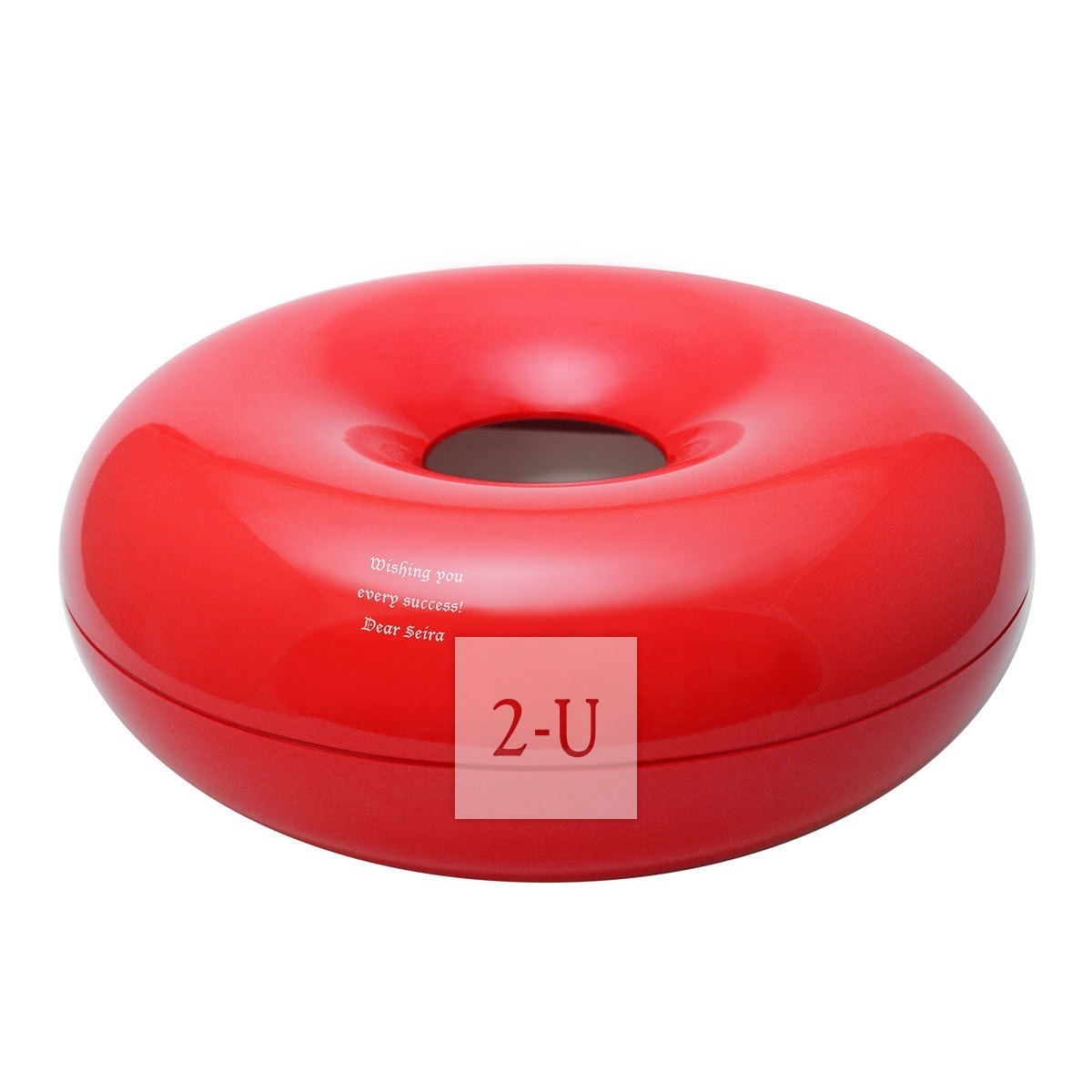 麥圈形紙巾盒 紅色