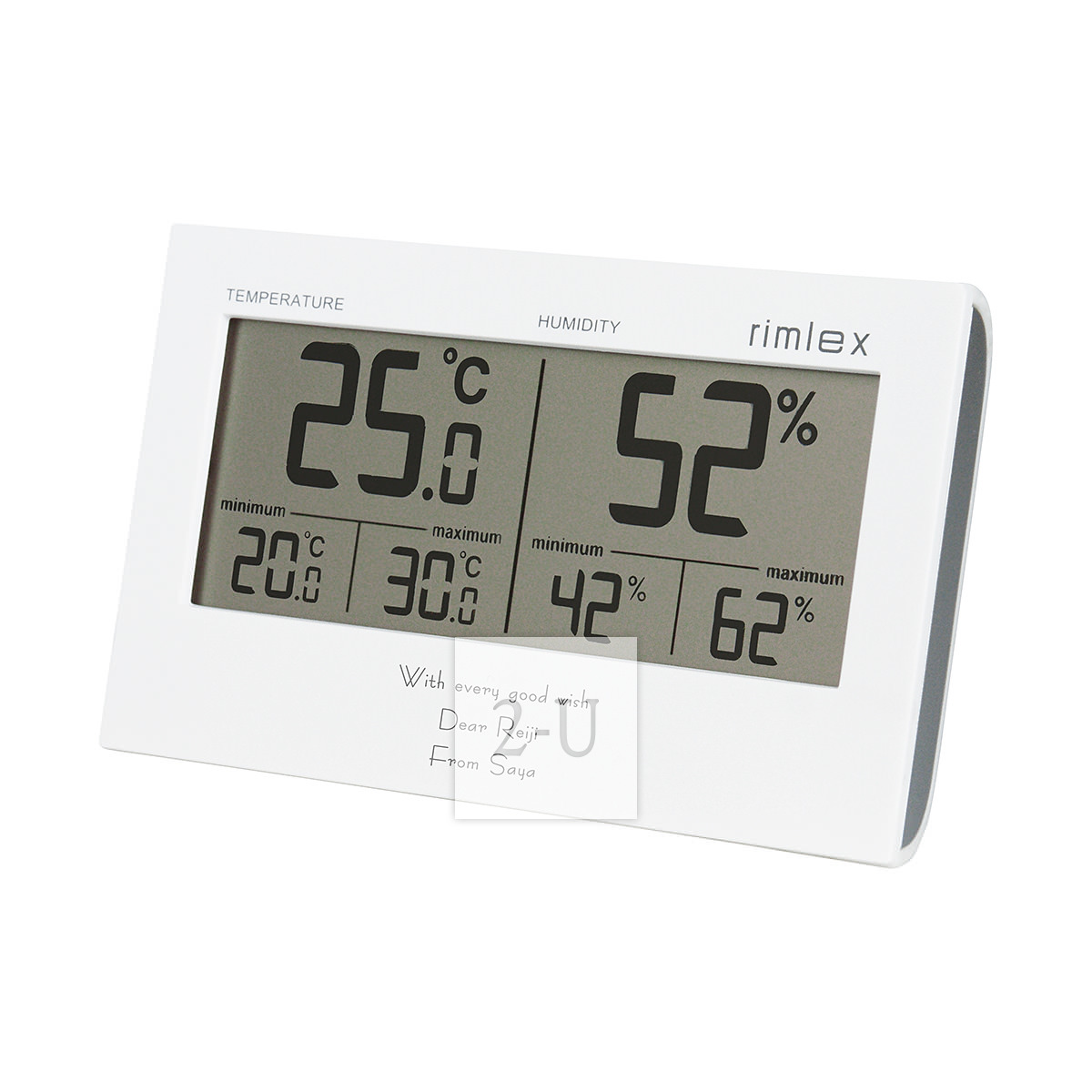 rimlex 橫置電子溫溼度計