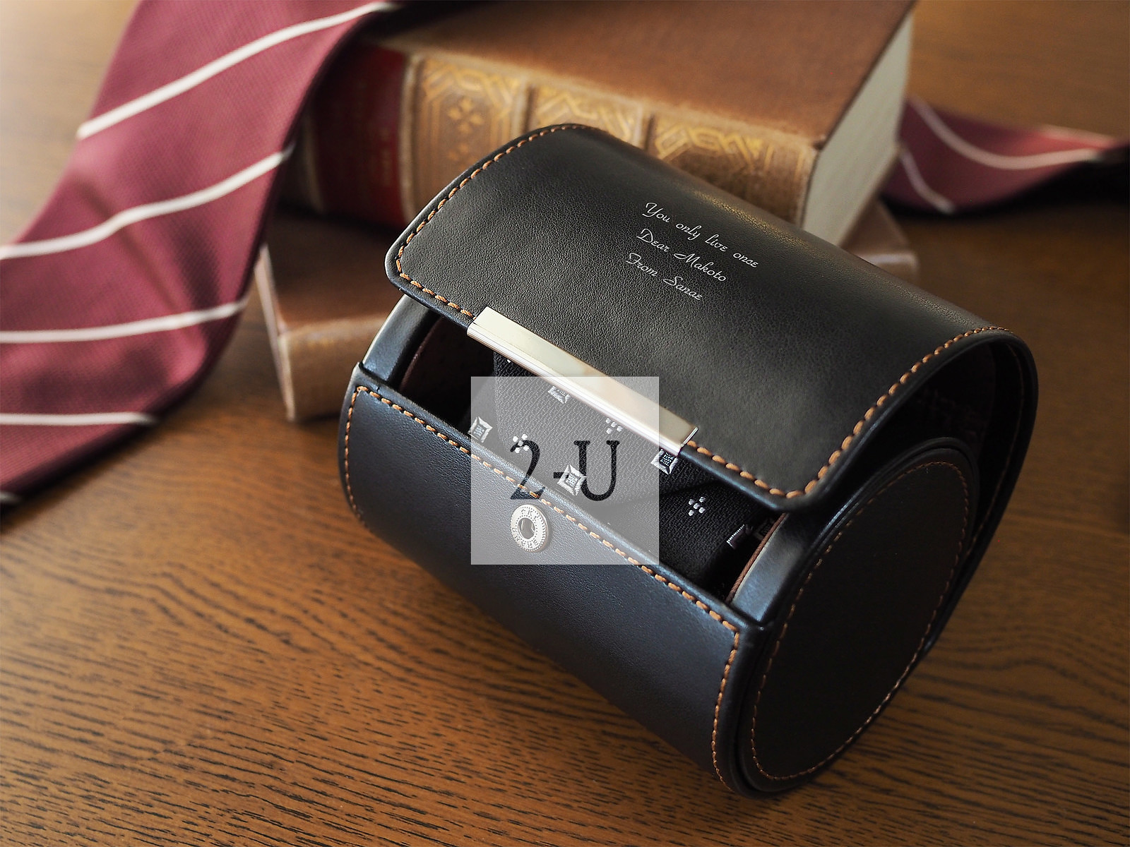 不許花心哦！送給常齣差的他的領帶盒，把心緊緊係住