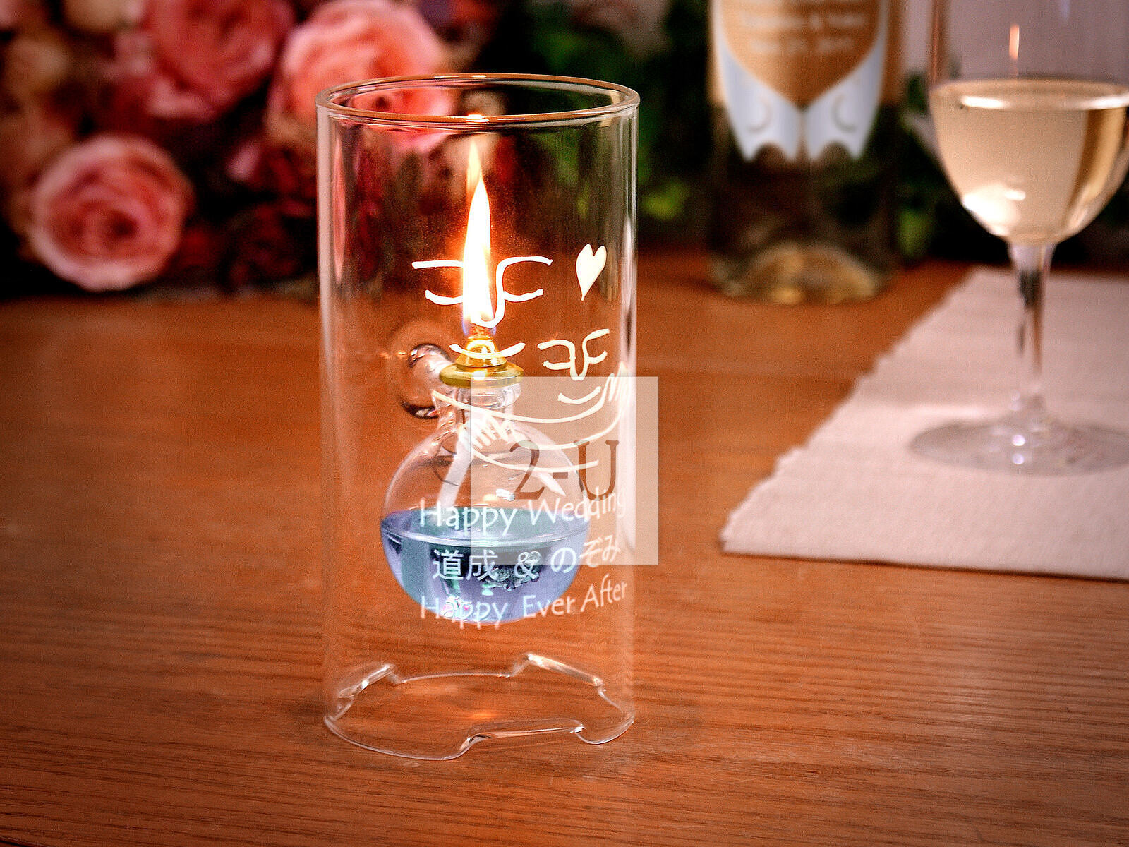 燭光婚禮之玻璃油燈