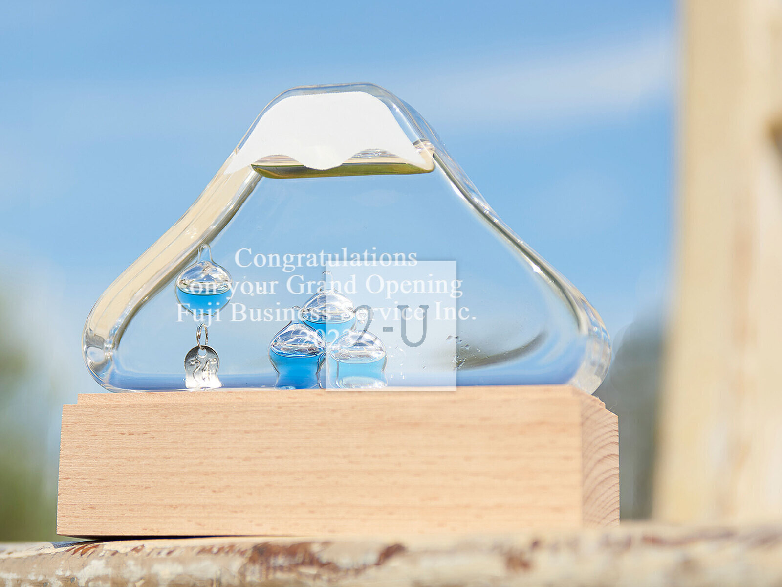 新穎的紀唸品，伽利略溫度計