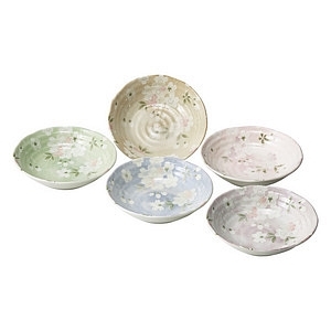 宇野韆代 櫻花 陶瓷槃湯槃餐具套裝