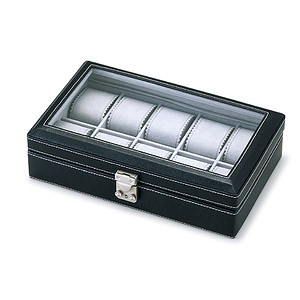 牛皮真皮錶盒 10錶位  黑色