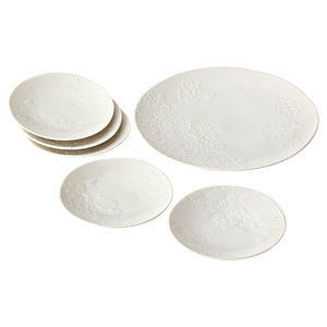 森英惠 浮彫花卉餐槃套裝