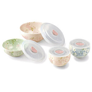 宇野韆代 花笑 陶瓷保鮮碗套裝 櫻花 4件套