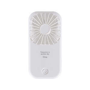 手持便攜式兼檯座式兩用風扇 白色