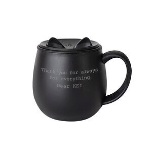 貓咪馬剋杯 黑色