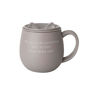 貓咪馬剋杯 灰褐色