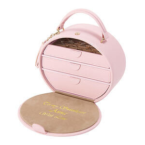 圓形手提包造型首飾盒