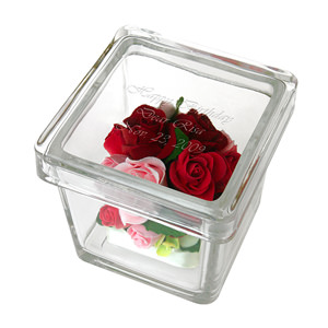 紅玫瑰手工樹脂粘土花