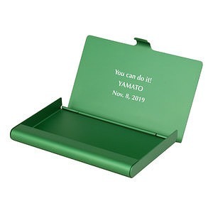 鋁製名片盒 綠色