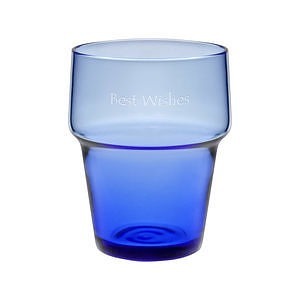 日本硝子ADERIA60 手工吹製10盎司玻璃杯 寶石藍