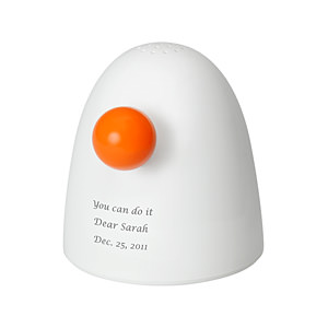 白色好 "蛋" 電波報時鬧鐘