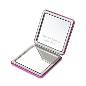 炫綵紫色方形化妝鏡