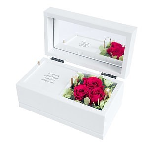 保鮮花音樂盒 紅玫瑰