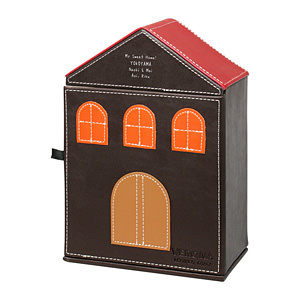 溫馨之傢房子鑰匙收納盒 棕色