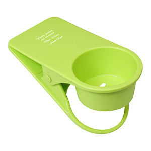 創意夾子式杯託 綠色