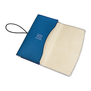 牛皮真皮 PC 筆記本 iPad 護套皮套7英吋用 藍色