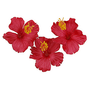 倣真花人造花磁鐵吸附傢居裝飾 紅芙蓉