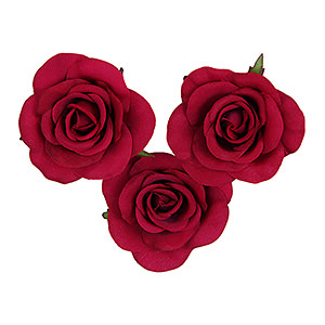 倣真人造玫瑰磁鐵吸附傢居裝飾 紅色
